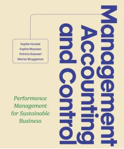 Management accounting and control